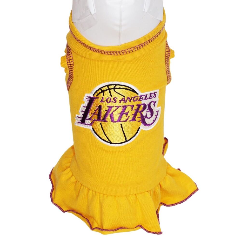 LA Los Angeles Lakers NBA Basketball Dog TINY Pet Apparel - Shirt Dress 2-5lbs